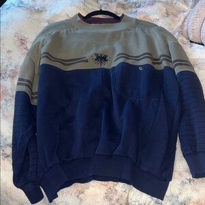 Oversized Blue and green vintage Sweater